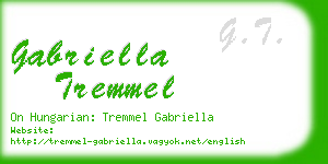 gabriella tremmel business card